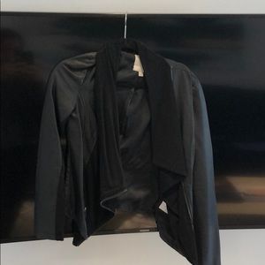 Olive & oak black pleather jacket